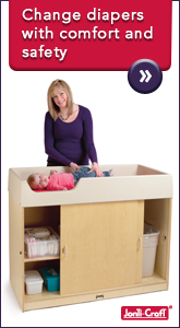 Change young children’s diapers and clothes with comfort and safety with the Jonti-Craft Changing Table!